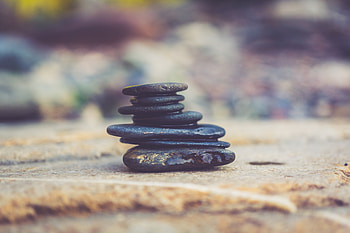 Zen objects, balance, pebbles, rocks HD wallpaper