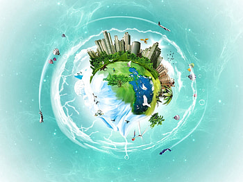 Abstract, Water, Planet, Island HD wallpaper