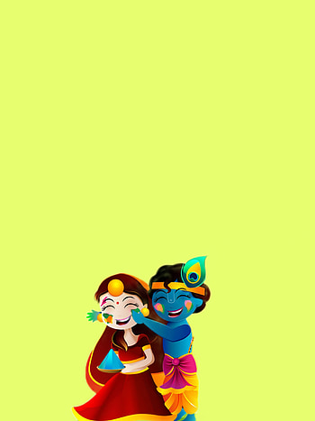 Krishna ji, art, cartoon HD phone wallpaper