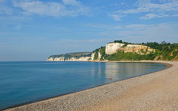Coast of England, sea, England, coast, beach HD wallpaper