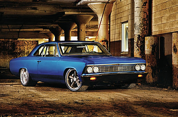 Chevelle-Sixty Six, Pro Touring, Classic, Blue, GM HD wallpaper