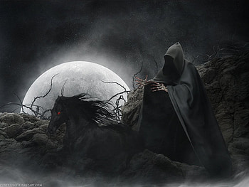 The Summoner, cool, black, 3d, death HD wallpaper