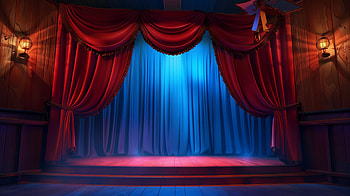 Theater Lights and Curtain, theater, light, curtain HD wallpaper
