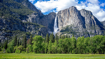 Upper Yosemite Fall, Yosemite National Park HD wallpaper