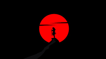 Samurai Dark Oled , samurai, dark, black, oled, artist, artwork, digital-art HD wallpaper