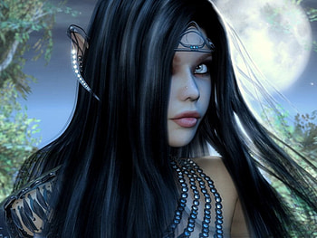 Elf girl, face, elf, fantasy, woman HD wallpaper