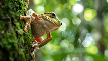 Vibrant Tree Frog - Nature's Perfect Amphibian, tree frog HD wallpaper