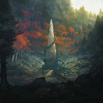 Art, Rock, Forest, Stone, Thorns, Spikes, Ivy HD phone wallpaper