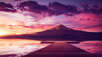 Zen Moment , nature, sunset, evening, artist, artwork, digital-art, artstation HD wallpaper