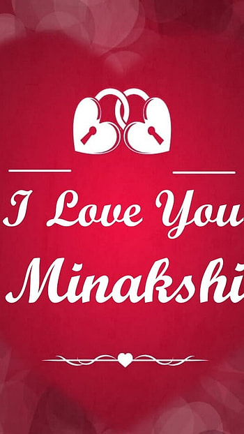 M Name, Minakshi, Love HD phone wallpaper