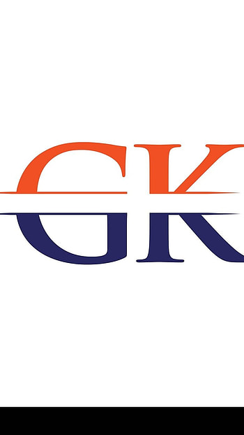 G K Name, Simple, White Background HD phone wallpaper