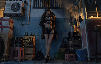 Saving Self From Bad Guys , artist, artwork, digital-art HD wallpaper