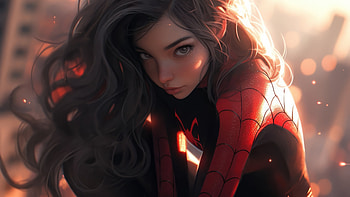 2023 Spider Girl, spiderman, superheroes, artwork, artist, digital-art HD wallpaper