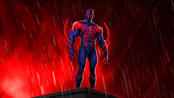 Spider Man 2099 Futuristic Feats, spiderman-2099, spiderman, superheroes, artwork, digital-art, artstation HD wallpaper