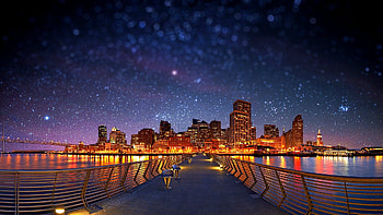 Enchant Your with These Starry Night HD wallpaper