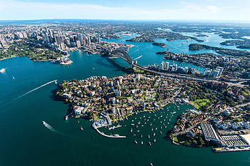 Aerial, Sydney Harbour, , Sydney, City, Sydney Harbour Bridge, Horizon, Cityscape, Australia, Cities HD wallpaper