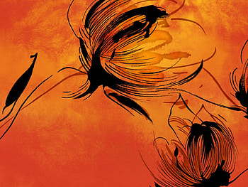 Chinese Ink Flower, chinese, art, ink, flower HD wallpaper