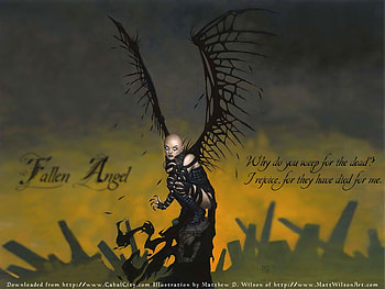 Fallen Angel, winged, fallen, angel, matt wilson, female HD wallpaper