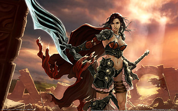 Legacy of Edem, sexy, sword, hot, girl, beauty, action, legend, fantasy, video game, cg, pretty, , warrior, female HD wallpaper