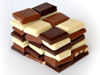 Chocolate, brown, white, sweets HD wallpaper