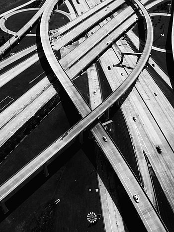 Roads, Miscellanea, Miscellaneous, Bw, Chb, Branching, Forking HD phone wallpaper