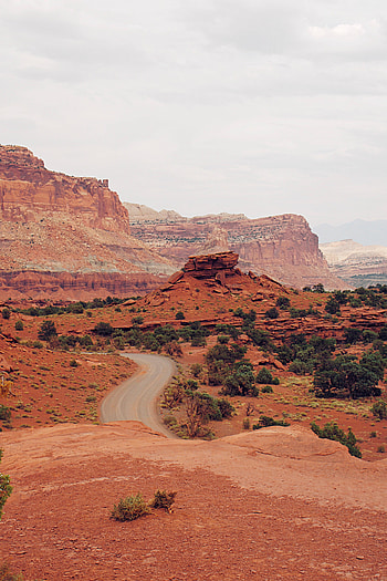Nature, Mountains, Canyon, Rocks, Road, Sinuous, Winding HD phone wallpaper