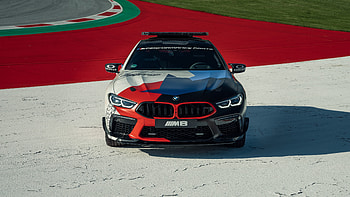 BMW M8 competition Gran Coupe Motogp, car HD wallpaper