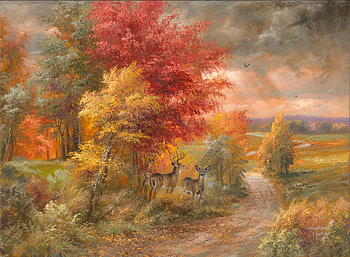 great artwork, trees, artwork, herbst, art HD wallpaper