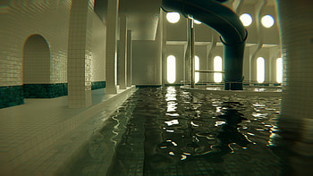 Gaming Oasis: Poolside, video game, Pools (2024), Liminal space HD wallpaper