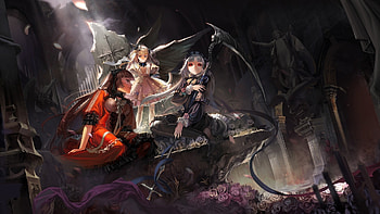 Gothic Anime, Anime girls, Dragon demon, Warlordpx HD wallpaper