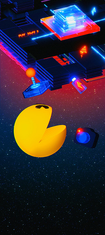 Pacman neon 2, nord 2, OnePlus HD phone wallpaper
