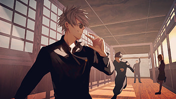 Jujutsu Kaisen : Gojo, Geto & Shoko in Action, Satoru Gojo, Suguru Geto, Shoko Ieiri, Anime, Jujutsu Kaisen, Gojo & Geto HD wallpaper