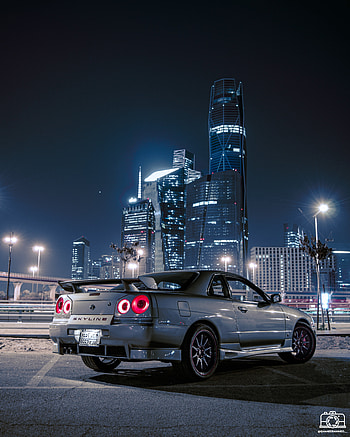 Skyline r34, automotive lighting, r34gtr, gtr, r34gtt, Japanese cars, carguy, saudi, cars, jdm, cargirl, middle east, car community, classic cars HD phone wallpaper