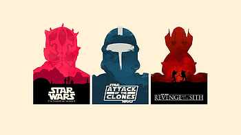 Anakin Skywalker C3PO Darth Maul General Grievous Minimalistic Movies Obi-Wan Kenobi Posters R2D2 Star Wars HD wallpaper