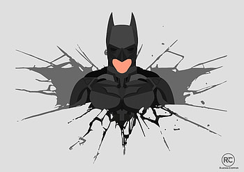 Batman The Dark Knight Suit Minimalism, batman, artist, artwork, behance, digital-art, superheroes HD wallpaper