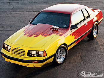 Ford Thunderbird, ford, 1986, red, yellow HD wallpaper