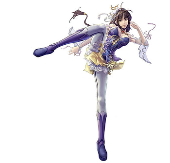 Beautiful Danger, high kick, hot, cute, girl, beautiful, beauty, nice, woman, babe, action, anime, fantasy, pretty, weapon, danger, female HD wallpaper