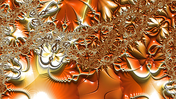 Trippy Psychedelic Fractal, trippy, psychedelic, aesthetic, orange (Color), Abstract, fractal HD wallpaper