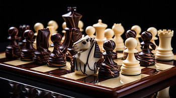 Chocolate Chess Pieces - AI Artistry, AI Art, food, chocolate HD wallpaper