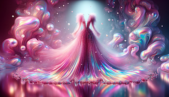 Enchanting Pink Dress, pink dress, dress, fantasy, colorful, ethereal HD wallpaper