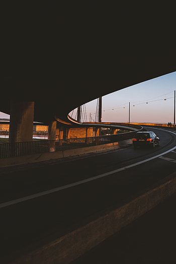Cars, City, Road, Car, Bridge HD phone wallpaper