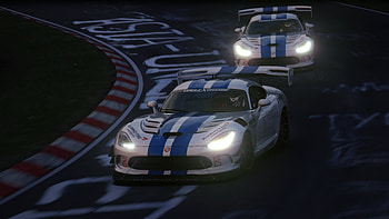 Dodge SRT Viper In Nurburgring Nordschleife Récord, Nürburgring, Dodge Viper SRT10 ACR, Dodge Viper ACR, Dodge Viper, Dodge, video game, Assetto Corsa HD wallpaper