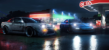Night Calmness, cars, artist, artwork, digital-art, artstation HD wallpaper
