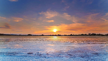 Landscape, Winter, Nature, Sunset, Ice, Lake HD wallpaper