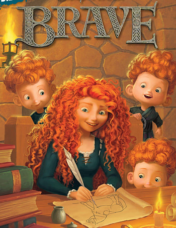 Harris, Hubert, and Hamish, Princess Merida (Brave) HD phone wallpaper