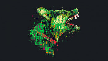 Dog Diigtal Art Numbers Codes , dog, animals, artist, artwork, digital-art, minimalism HD wallpaper