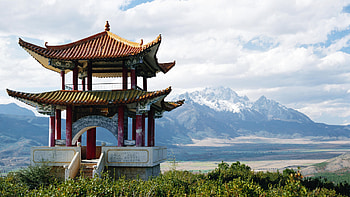 Landscape, Mountains, Architecture, Asia HD wallpaper