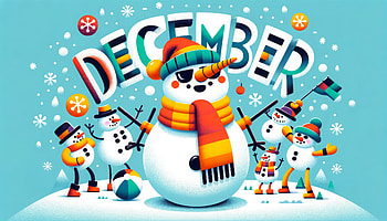Cool Snowman December, December, snowman, winter, holiday, illustration HD wallpaper