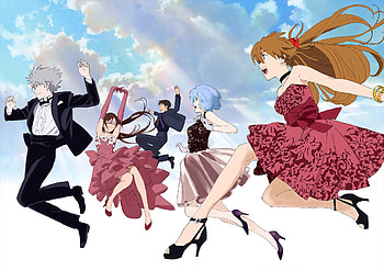 Asuka Langley Sohryu, Rei Ayanami, Kaworu Nagisa, Anime, Evangelion: 2 0 You Can (Not) Advance, Mari Makinami Illustrious, Shinji Ikari, Evangelion HD wallpaper
