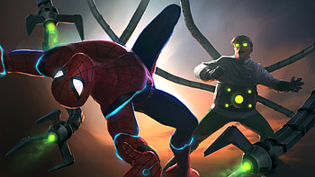 Doctor Octopus Vs Spiderman Contest Of Champions , marvel-contest-of-champions, doctor-octopus, games, marvel, behance, spiderman HD wallpaper